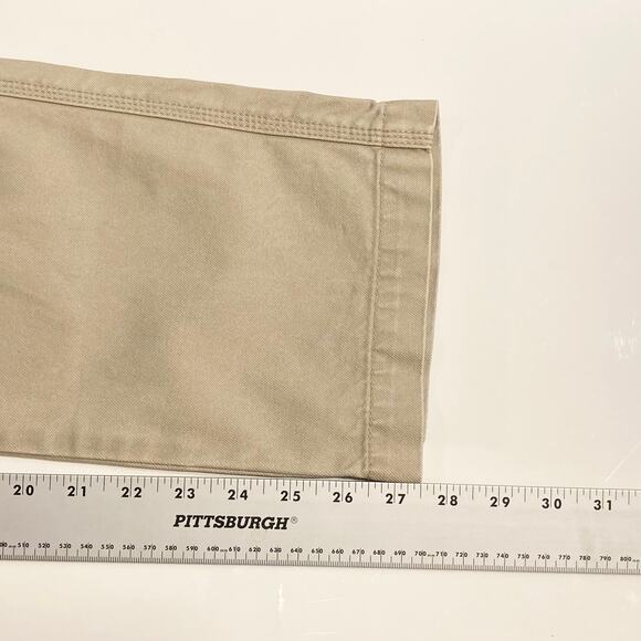 XLARGE Pants Men W32, Beige,Logo-Print,Zip,Pocket,Cotton100% - Picture 10 of 16